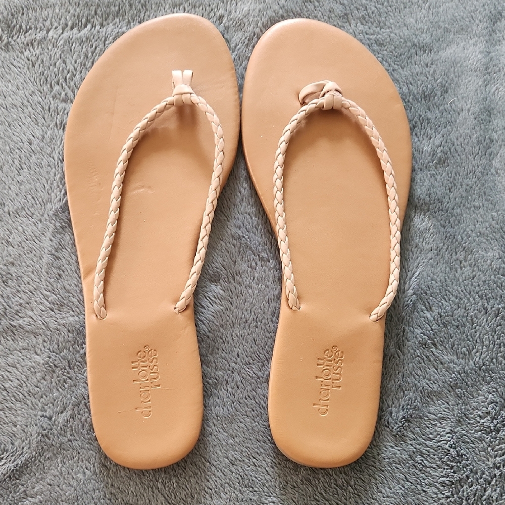 Charlotte Russe Beige Braided Sandals